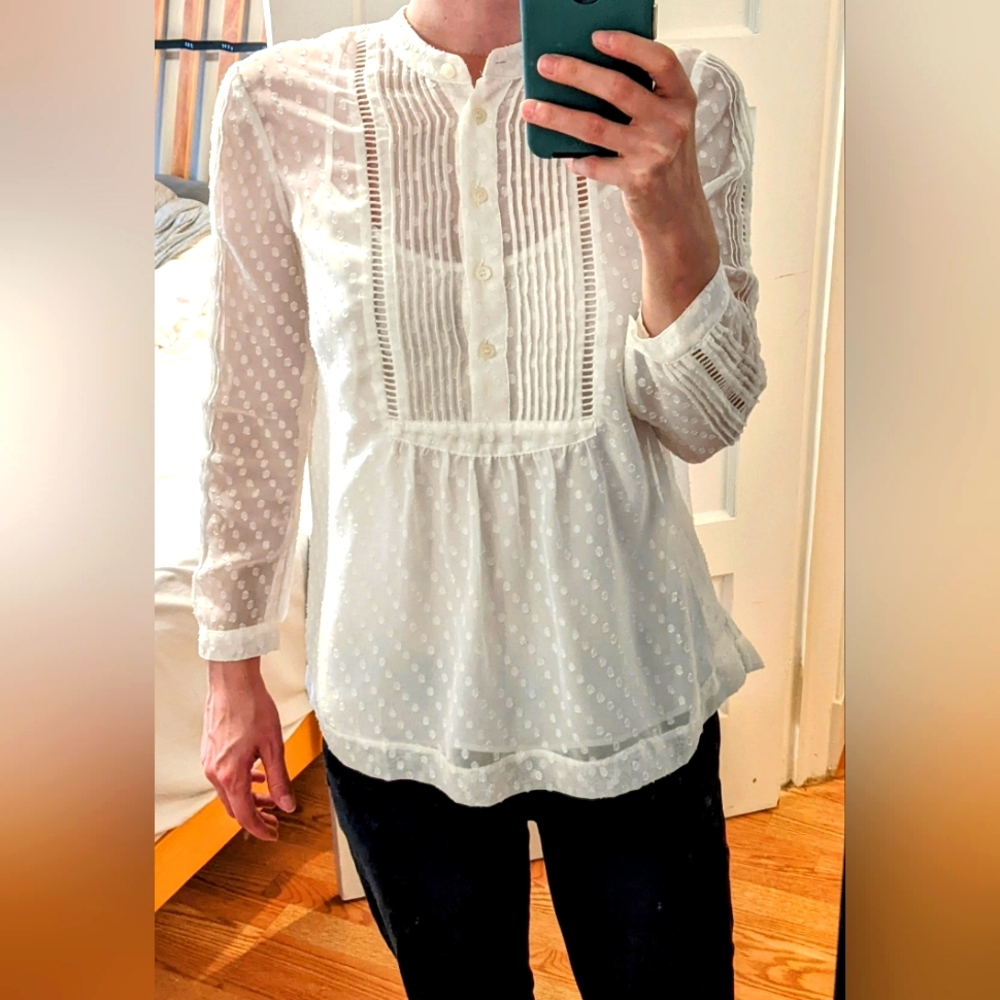 XS White Madewell Blouse